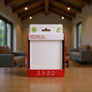 Panel de Luz LED Moderno de 2x2 Pies, 48W, Iluminación de Borde, 5800LM, 7000K, Empotrable en Techo para Sala de Estar con Soporte para Regulador de Intensidad - Product Image 2