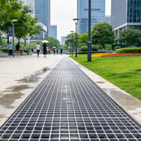 Grille de drainage en acier galvanisé à chaud, anti-corrosion, durable, pour caniveau de drainage routier, pour passerelle