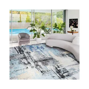 China Supplier Wholesale Washable foldable Heat Transfer Printed Carpet Flat Pile Area Rug