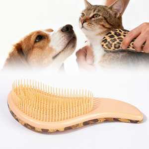 Brosse démêlante antistatique confortable et tendance pour massage capillaire, peigne portable en plastique <span class=keywords><strong>rose</strong></span> pour salon de coiffure, offre spéciale pour femmes - Product Image 1