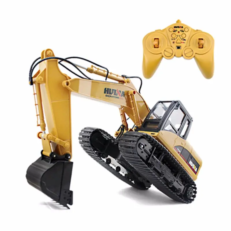 HUINA 1550 1/14 RC Truck RC Excavator 2.4G Remote Control Car Tractor Model Engineering Car 15 Channel Toys Gifts