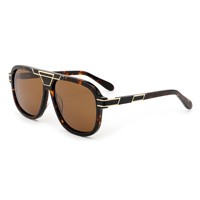 Lunettes de soleil pilote à double pont personnalisables, élégantes, en acétate écaille de tortue, avec verres TAC, pour hommes – Fabricant d'optiques