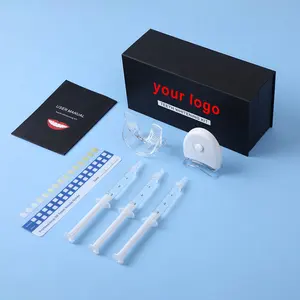 Anduuk Professionele Wit Licht Thuis Tanden Whitening Led Kit Heldere Witte Non-Peroxide Tanden Whitening Kit Met Logo