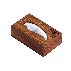 Caja de servilletas de madera de la mejor calidad, diseño de moda, tamaño y forma personalizados, caja de servilletas más vendida - Product Image 1