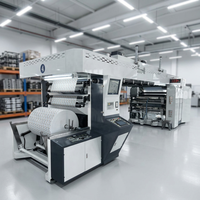 Nouvelle machine d'impression flexographique automatique haute vitesse 6 couleurs à impression centrale (CI) pour sacs plastiques et étiquettes