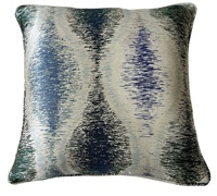 Housse de coussin en polyester jacquard métallique double face, motif abstrait moderne et coloré, vente en gros d'usine, personnalisable