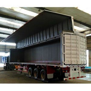 <span class=keywords><strong>Remorque</strong></span> hydraulique pour camion électrique, accessoire <span class=keywords><strong>remorque</strong></span> avec des ailes ouvertes de 12m de Long, camion à Double aile, 40 tonnes, deuxième main - Product Image 6