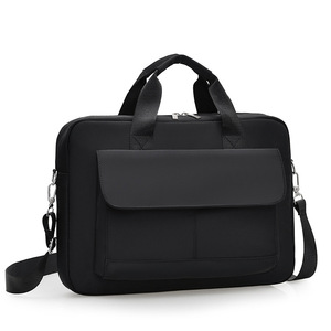 Large Portable Oxford Business Waterproof Soft Document Slim Messenger Lightweight Crossbody Nylon <b>Computer</b> Laptop <b>Bag</b>. - Product Image 4