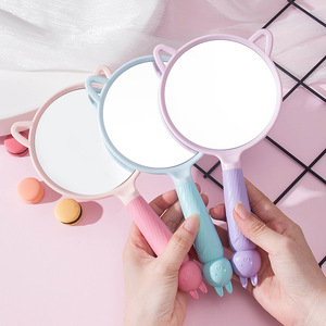 Private Label Custom Logo Handheld Pocket <b>Mirror</b> Square Heart Cosmetic <b>Mirror</b> with Comb for Women - Product Image 3