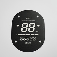 Touchgoal TG Factory Price 2D Speedometer Silk Screen Printing Dial Dashboard Overlay Instrument Panel Cars Keypads Keyboards