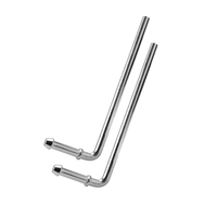 Tige de suspension d'échappement robuste avec tête en forme de flèche droite de 3/8x7 pouces, tige de suspension d'échappement en acier inoxydable 1 2 3/8 3 8 1/2 pouces