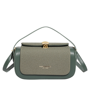 Nouvelle mode pour femmes petit carré couleur-bloc fermeture à glissière sac à bandoulière avec doublure en polyester Source d'usine polyvalente - Product Image 1