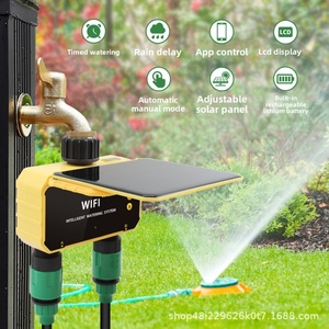 Temporizador de Riego Automático Programable para Exteriores, Resistente al Agua, con Doble Salida, Modo Manual, Controlador de Riego por Goteo para Jardín - Product Image 1