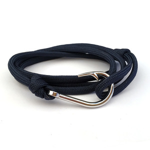 Braccialetto Artigianale con Ancora e Corda da Pesca Oceanica, Accessorio Unisex, Vendita all'Ingrosso - Product Image 3