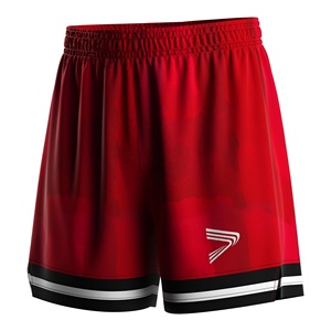 Shorts de <span class=keywords><strong>basket</strong></span>-ball en polyester durable pour hommes, vêtements de sport à séchage rapide, panneaux en mesh pour les jeux et les entraînements de haute intensité - Product Image 1