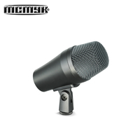 Microphone portable professionnel pour performance scénique, instrument de batterie jazz, à condensateur cardioïde filaire, en métal, avec suppression du bruit