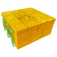 Coussinet de stabilisateur de grue avec coussinets de jambe en plastique UHMWPE Support de roulement de pied de camion