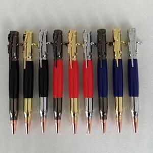 Nouveau stylo bille à mécanisme à ressort en laiton, finition rose doré et gris canon, pour papeterie, fournitures de bureau et scolaires, stylo bille à écriture puissante - Product Image 4