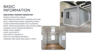<span class=keywords><strong>Casa</strong></span> Contenedor Desmontable Boxspace de 20 pies con 2 Habitaciones, Diseño Rústico, Estructura de Acero Galvanizado, <span class=keywords><strong>Casa</strong></span> Prefabricada de 6x3m - Product Image 2