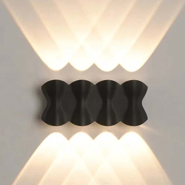 Modern Indoor Aluminum LED Wall Lamp Fashionable Wrinkled Decorative Lights for Bedroom