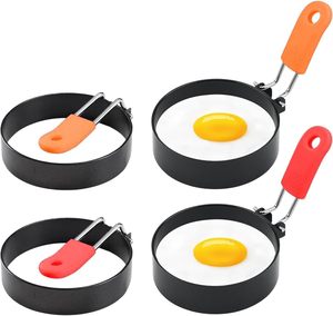 Pancake Rings Round Silicone Fried Egg Omelette Ring Mold Breakfast Sandwich Maker with Egg Cooker Ring - Product Image 1