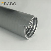 FRB 20mm 3/4" Certifié RoHS CE BS EN 61386 Câble Électrique Flexible en PVC Noir Durable à Double Verrouillage Interbloquant Étanche aux Liquides