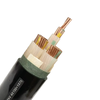 Cable de Potencia Blindado SWA con Aislamiento XLPE y Conductor de Cobre, 6/10kV, 3/4 Núcleos, Media Tensión, IEC 60502, Cable para Proyectos