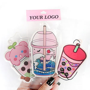 대량 맞춤 제작 홍보용 사은품 걸이형 차량용 종이 방향제 - Product Image 5