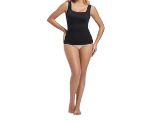 Chaleco personalizado superventas con cuello cuadrado sin costuras para dar forma a la cintura, chaleco extendido roscado para adelgazar con control del vientre para mujer - Product Image 1