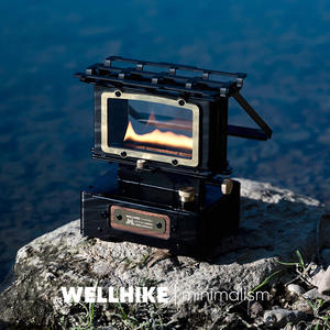 WELLHIKE Stufa da Esterno con Vetro per Osservazione Fiamma, Lampada <span class=keywords><strong>a</strong></span> <span class=keywords><strong>Cherosene</strong></span>, Fornello per Bollire Tè, Stufa da Campeggio, Lampada <span class=keywords><strong>a</strong></span> <span class=keywords><strong>Cherosene</strong></span> - Product Image 2