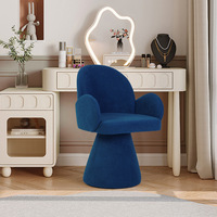 Chaise de maquillage moderne en velours haut de gamme, pivotante et réglable en hauteur, pour la maison, la chambre et le salon – Offre spéciale