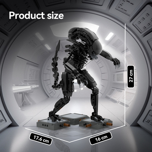 CAYI 2025 Alien Xenomorph Moc Building Block Sets Custom Action Figure Diy Movie Blocks & Model Building Toys Gift for Kids - Product Image 3