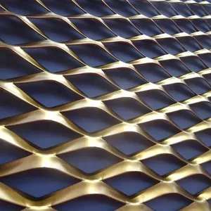 4 X 8 Aluminium /Stainless Steel/Carbon Steel Flat Or Raised Standard Expanded Metal Sheet For Wall