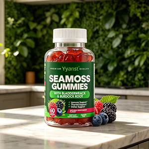 Gomitas de Musgo Marino OEM/ODM, 60 Unidades, con Alga Marina y Raíz de Bardana para Apoyo Inmunológico y Desintoxicación de la Tiroides, Sabor Natural a Bayas Mixtas - Product Image 2
