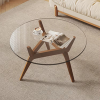 Table basse moderne en bois massif, table centrale pour salon, design minimaliste, durable, montage facile, meubles pour la maison