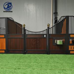 Structure d'écurie modulaire robuste <span class=keywords><strong>en</strong></span> bambou écologique, résistante à la rouille pendant 10 ans, <span class=keywords><strong>pour</strong></span> <span class=keywords><strong>chevaux</strong></span> européens, fabriquée <span class=keywords><strong>en</strong></span> usine certifiée ISO9001 - Product Image 1