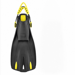 Palmes de natation pour adultes Palmes de plongée en apnée longues en silicone de qualité supérieure avec talon ouvert Talon réglable pour la plongée sous-marine - Product Image 5