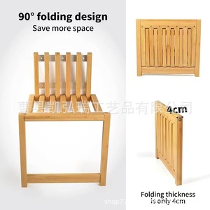 Wooden <b>wall</b>-mounted concealed folding chair/<b>shoe</b> changing stool, multifunctional wooden entryway <b>wall</b>-mounted <b>shoe</b> bench for - Product Image 3