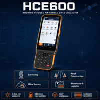 CHCNAV HCE600 Pengontrol Android 10 dengan Perangkat Lunak Landstar8 Berperingkat IP67 Kompatibel 4G/Bluetooth/WiFi I73/I83/I89 GNSS RTK
