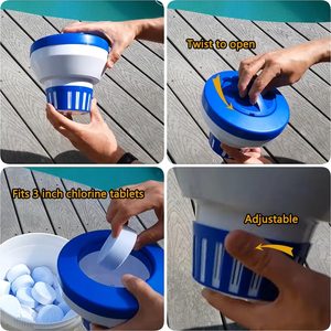Dispensador químico automático grande de lujo para tabletas de 1 a 3 pulgadas, dispensador flotante para piscina, Clorador, accesorios para piscina - Product Image 4