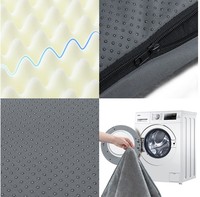 Lit pour chien en mousse à mémoire de forme orthopédique, grand matelas pour animaux de compagnie avec housse amovible et lavable, lit pour chien luxueux et confortable