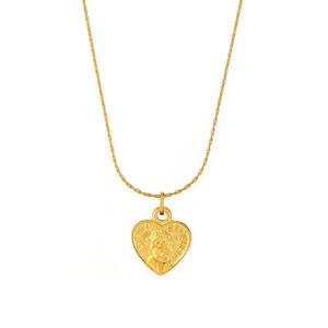 Collar de Corazón de Acero Inoxidable, Joyería de Moda, Agente de Shopify, Dropshipping, Collar con Colgante de Amor y Amistad para Chicas - Product Image 1