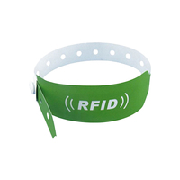 Produit personnalisé flexible étanche souple PVC snap rfid bracelet ID Band bébé identification NFC bracelet pour usage hospitalier