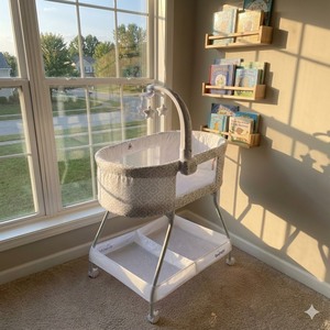 Nouveau berceau bébé robuste tendance 2026 en gros – Berceau bébé au design minimaliste - Product Image 1