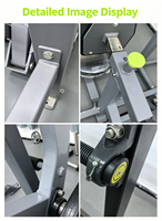 Máquina de remo sentado con carga de placas HY-Factory para gimnasio comercial, máquina de remo isolateral Prime con múltiples asas y acero de 3 mm de grosor