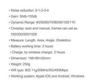 Medische Echografie Draadloze 3-In-1 Handheld 192-Element Veterinaire Ultrasone Machine Convexe Lineaire Draadloze Echografie - Product Image 6