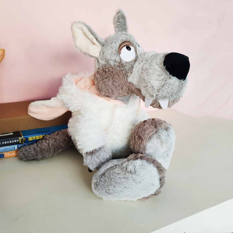 50cm White powder-hat little wolf