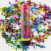 Atmósfera Sorpresa Fácil de usar Cañón de confeti Biodegradable Palomitas de maíz Boda Fiesta Saludo Spray Cubo