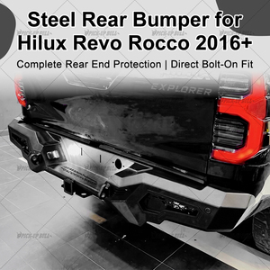 Parachoques Trasero <span class=keywords><strong>Armando</strong></span> Hilux para Revo Rocco Vigo 2005-2025, Accesorios para Auto 4X4, Barra de Parachoques de Acero Hilux Facelift - Product Image 4