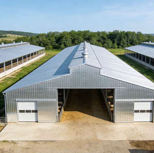 Bangunan Peternakan Industri Cepat, Kandang Domba, Struktur Baja Prefabrikasi, Kandang Kambing Bertingkat Modern untuk Dijual - Product Image 1